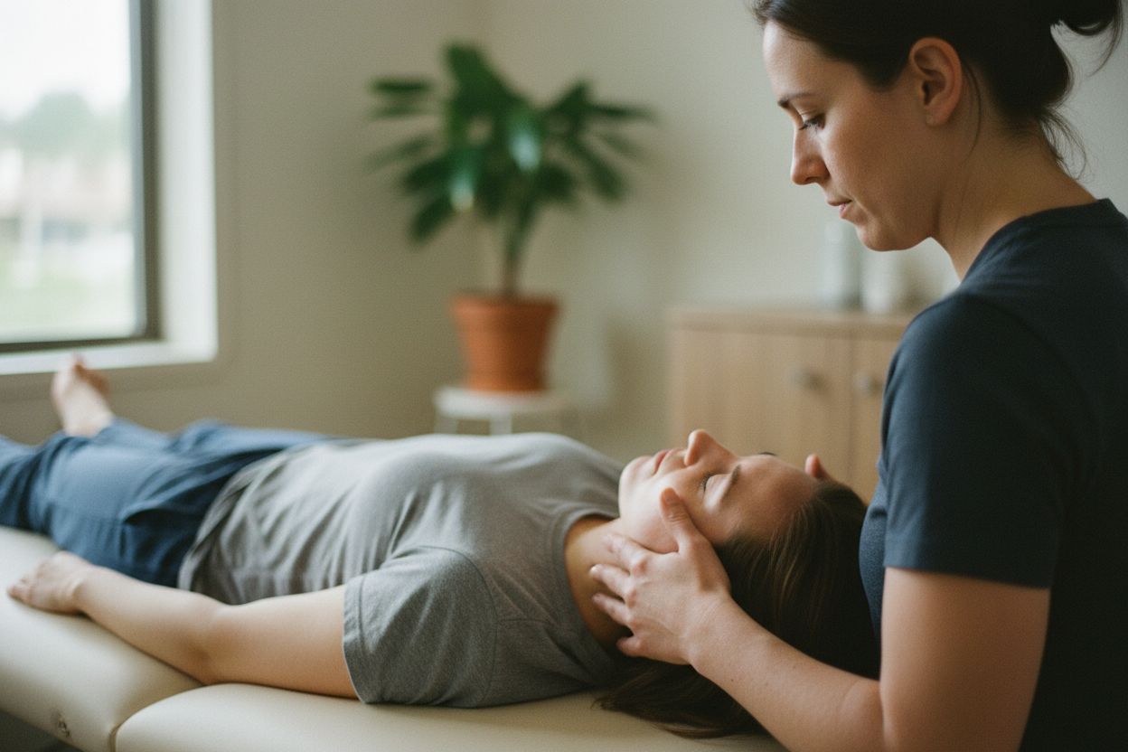 Osteopathic manual therapy treatment for back and spine